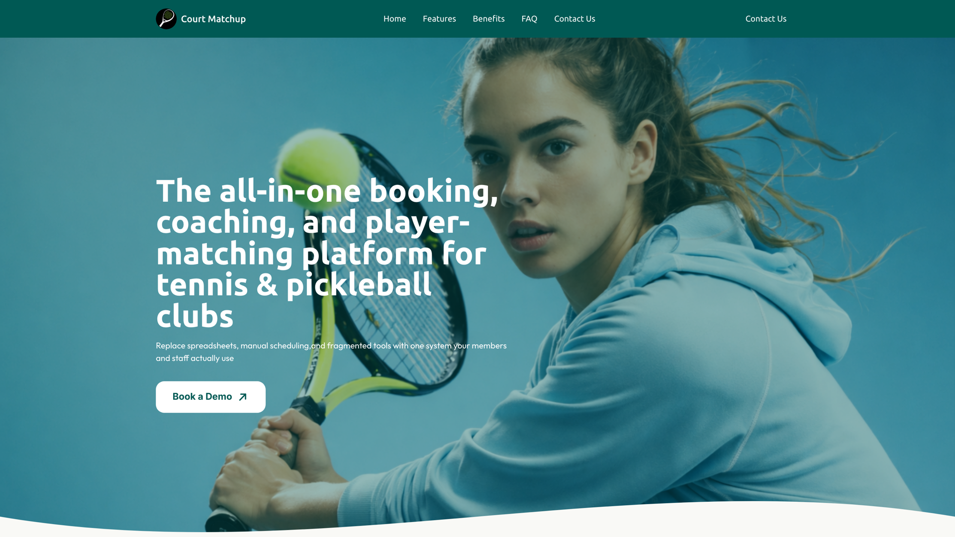 Racquet-Sports Club Platform interface